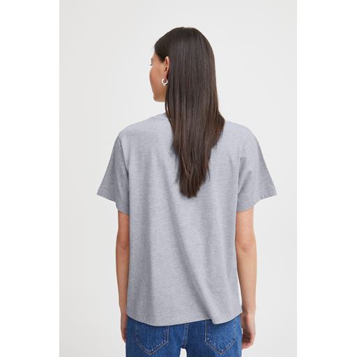 Ichi Palmer T-shirt, Grey Melange, XS
