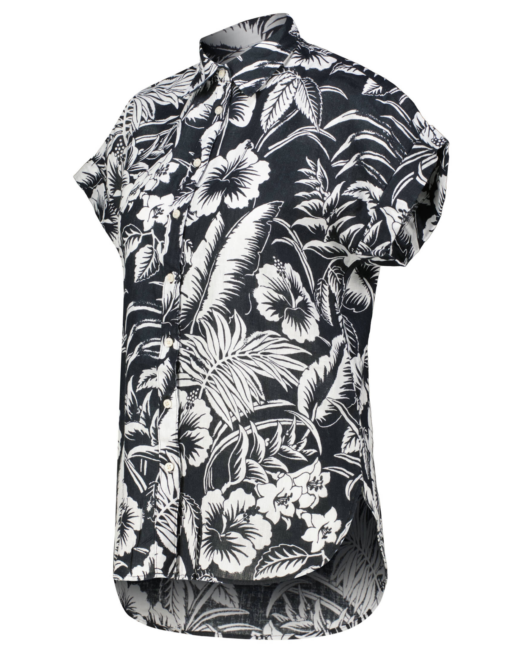 Lauren Ralph Lauren| Damen Leinenbluse Kurzarm
