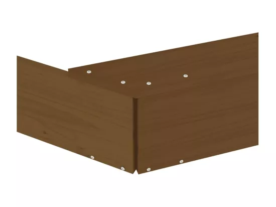 Bac à sable jeu bois marron 232 x 232 x 20 cm 02_0041539