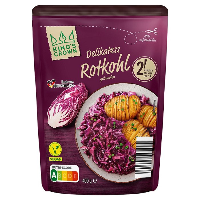 KING'S CROWN Rotkohl-Mix 400 g, Rotkohl