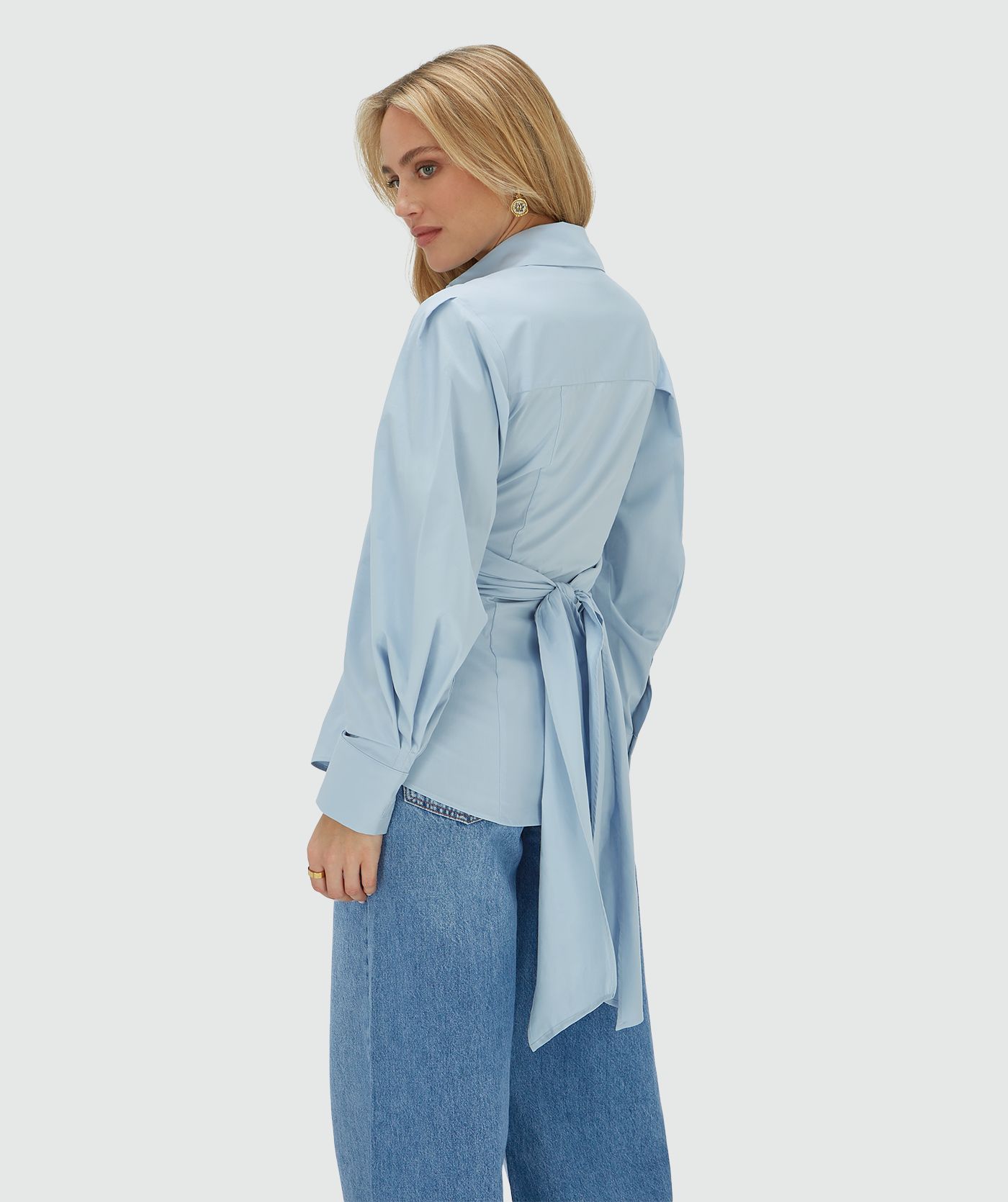 JV-LUANN fitted blouse - fresh blue