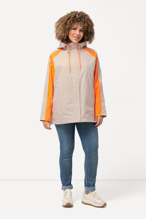 HYPRAR Jacke, wasserabweisend, Kapuze, Saumband
