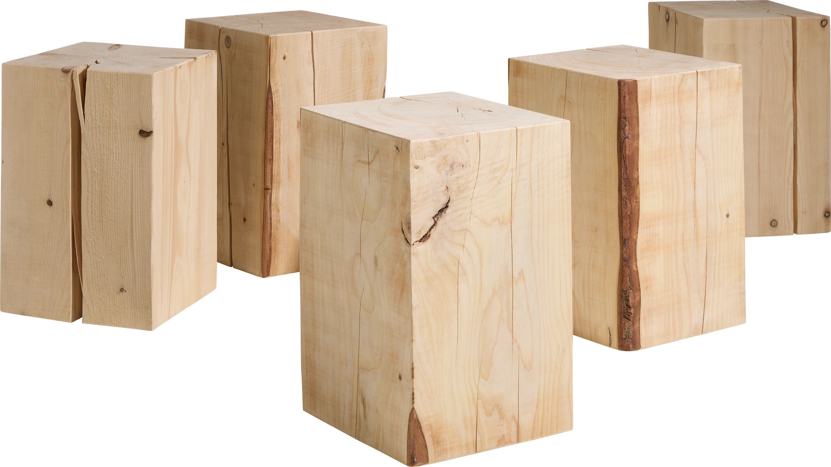 CUBO Beistelltisch - Natur / B: 30.0 cm x T: 30.0 cm x H: 45.0 cm