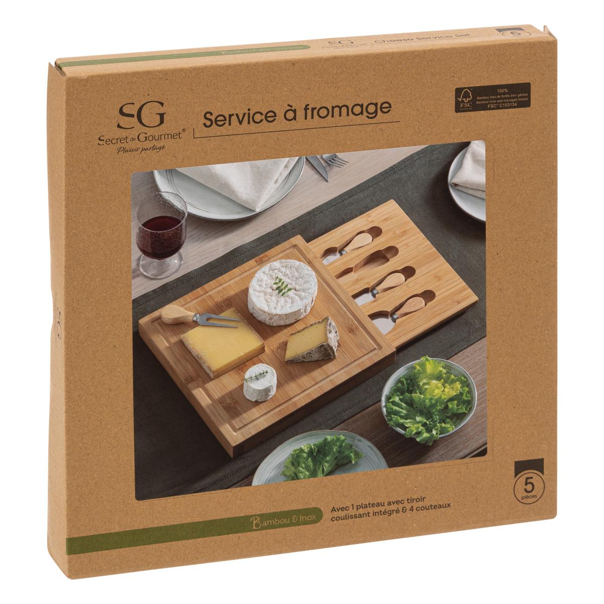 SET FROMAGE BAMBOU 5 PIECES