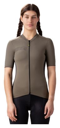 Maillot Manches Courtes Femme Alé Color Block Vert Olive
