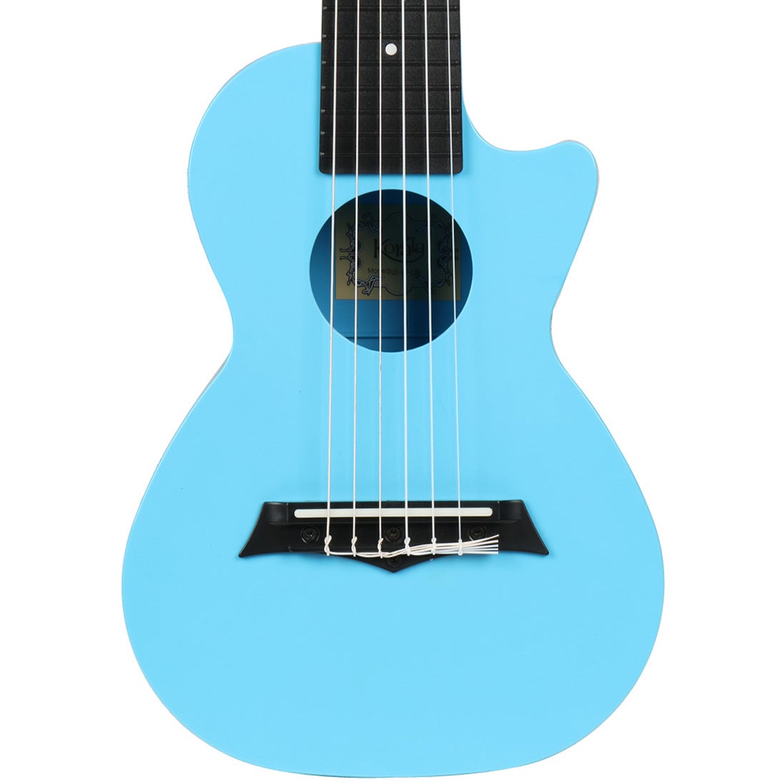 Korala PUG-40-LBU polycarbonaat guitarlele blauw