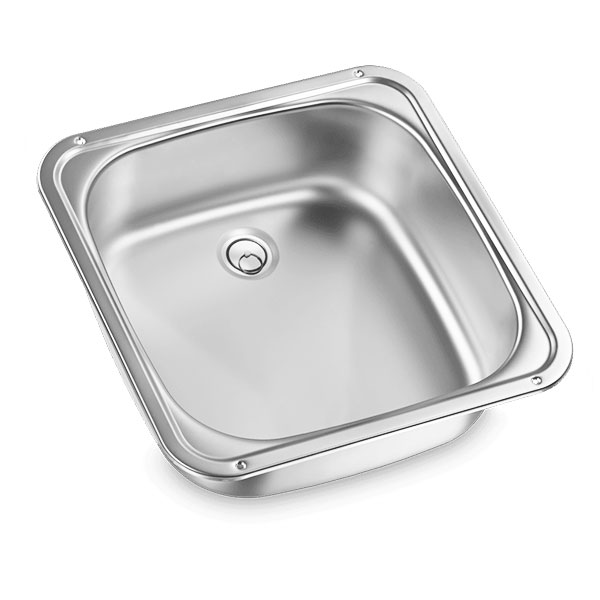 Évier carré inox VA 910 DOMETIC