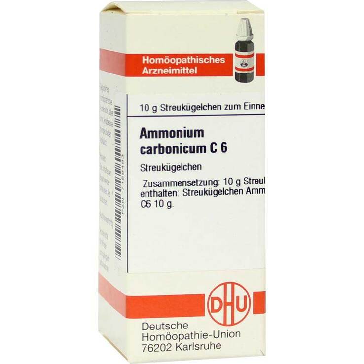 DHU Ammonium carbonicum C 6 Globuli, 10 g
