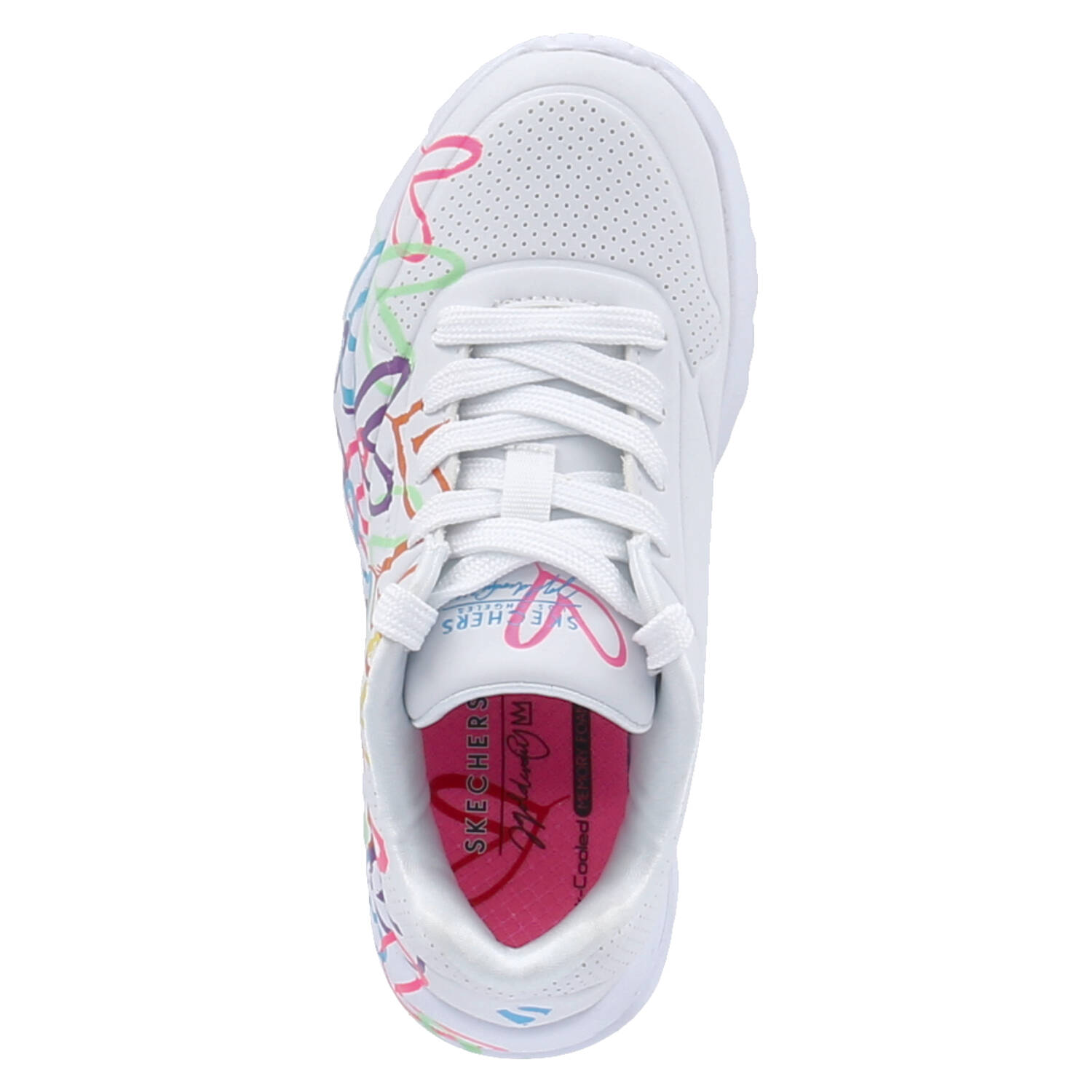 Skechers Low Sneaker SPREAD THE LOVE - white/multi/neon