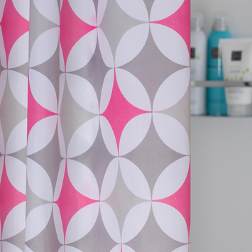 Sealskin Douchegordijn Diamonds 180x200 cm Roze