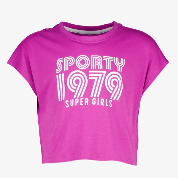 Osaga meisjes sport T-shirt cropped roze
