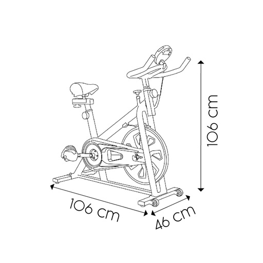 Bicicleta ergométrica Keboo Série 300 com volante de 6 kg