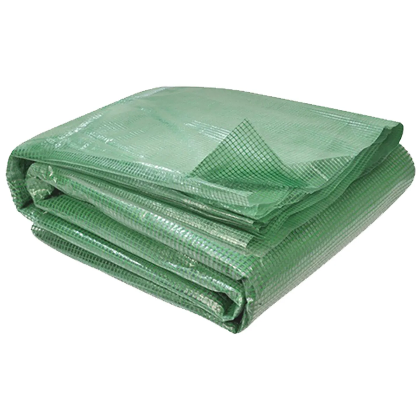 Bâche de rechange 130 gr/m² pour serre tunnel 6m² verte 4 saisons ROMA