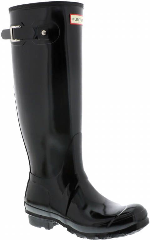 Hunter Boots & laarzen Womens Original Tall Gloss Boot Black in zwart