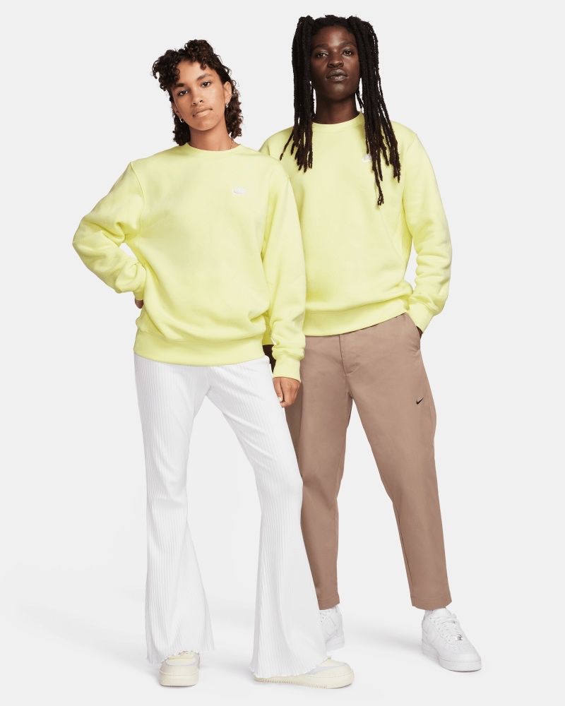Sweat-shirt Nike Sportswear Club Fleece Vert Lumineux pour homme