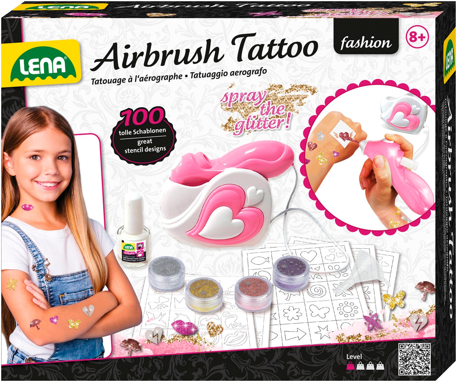 Lena® Kreativset »Airbrush Tattoo Studio«