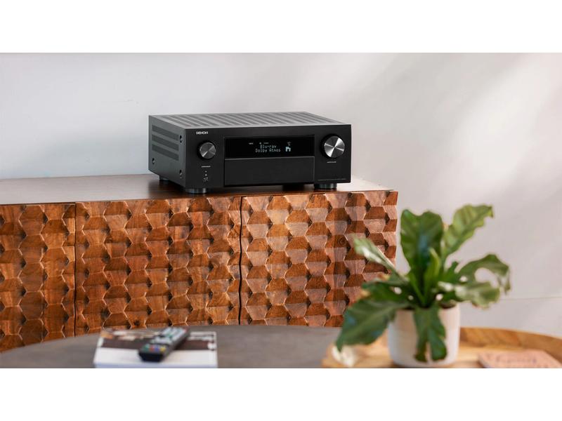 Denon AV-Receiver AVC-X4800H Schwarz 9.4-Kanal-Verstärker mit 8K-Video und 3D-Audio