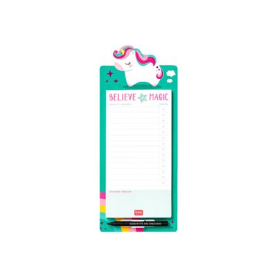 Legami Don't Forget - Bloc-notes magnétique - 11 x 28 cm - 60 feuilles - licorne