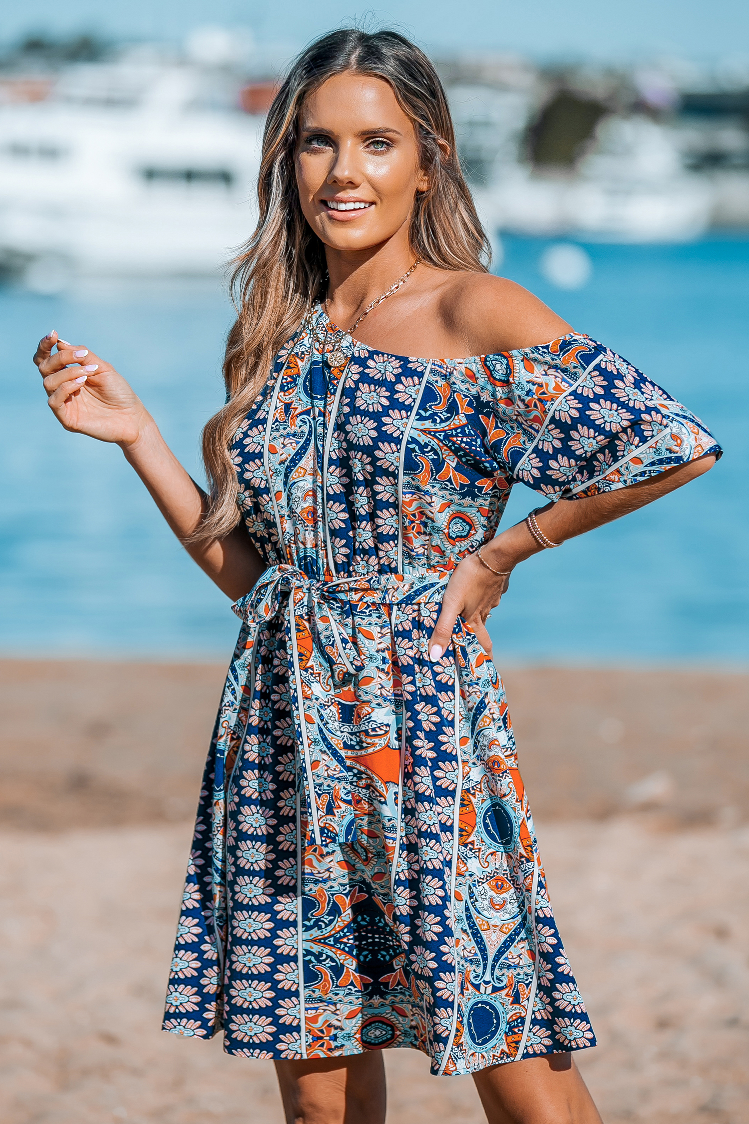 Robe mini asymétrique