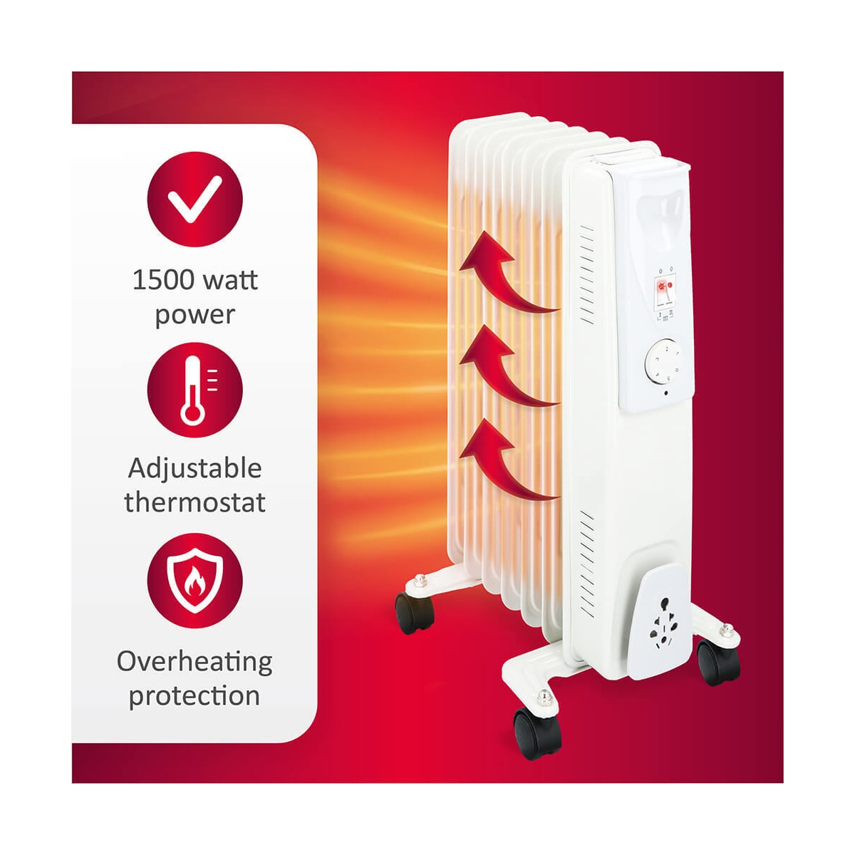 ALPINA Oljefyllt Element 1500W Vit
