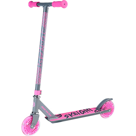Skeight LED løbehjul grå/pink