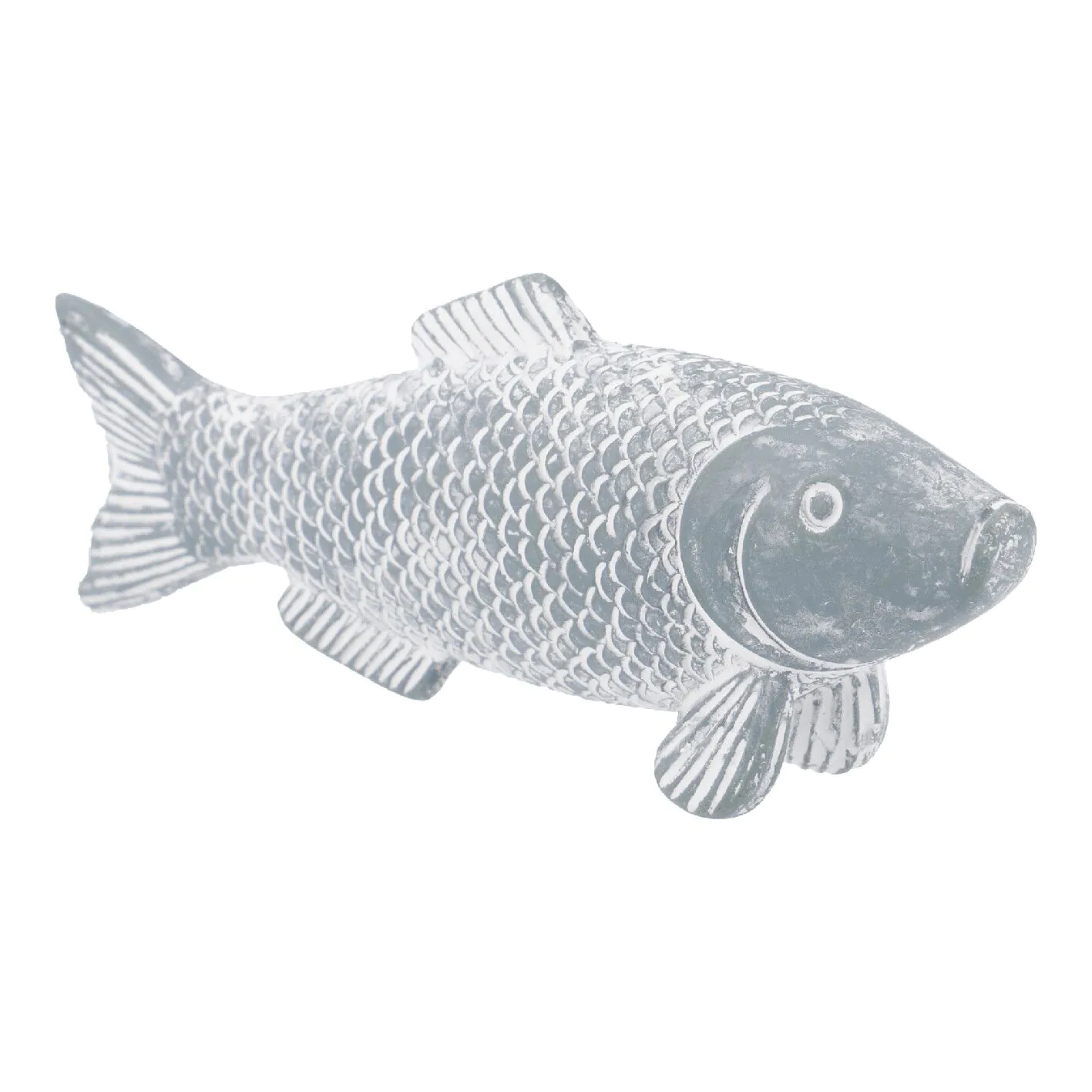 Fisch, gewischt/blau, 10 cm