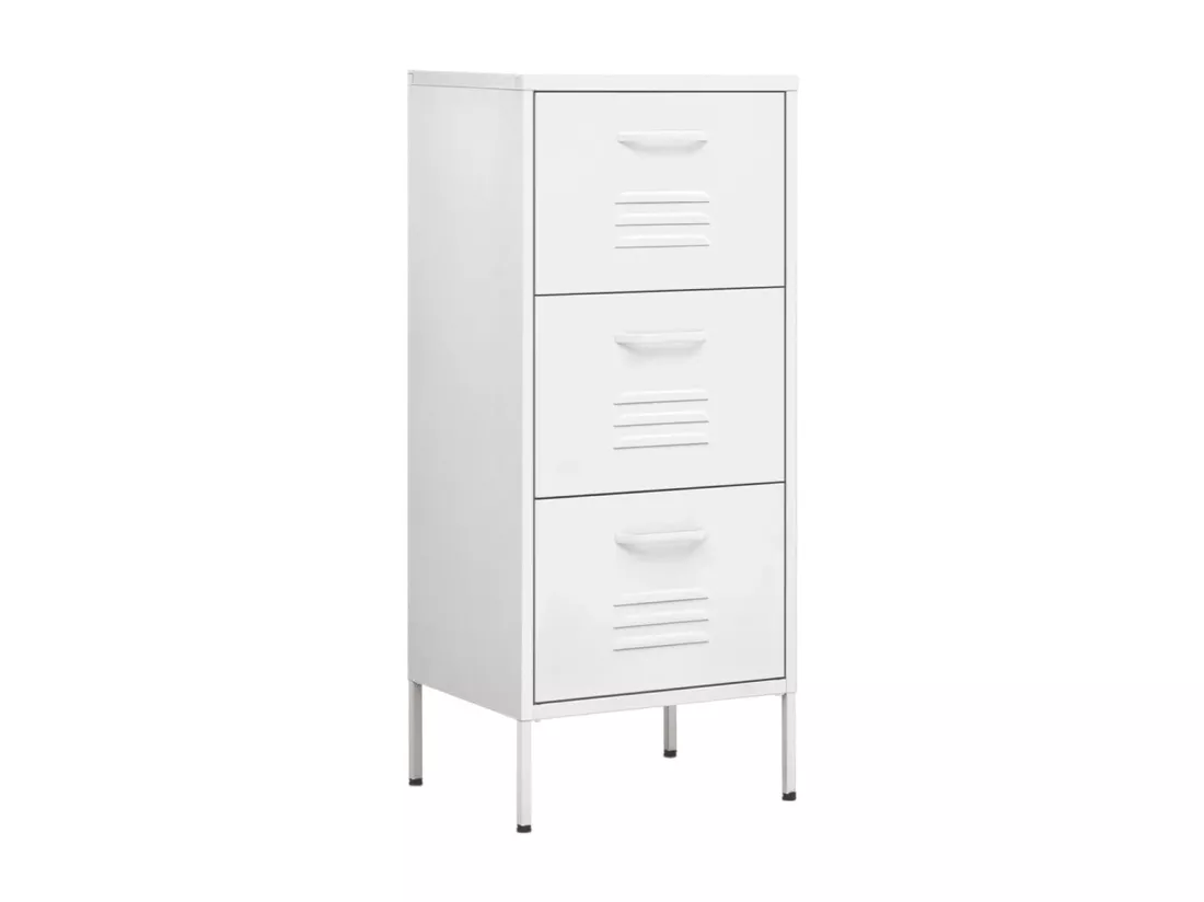 Armoire de rangement Blanc 42,5x35x101,5 cm Acier