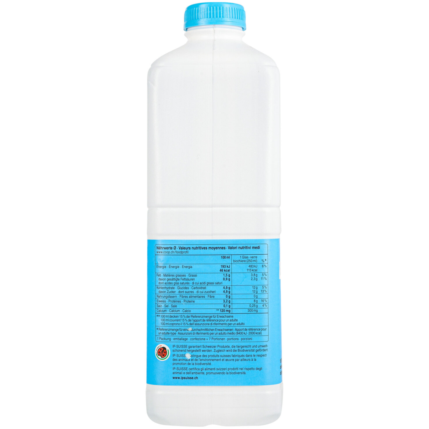 Milchdrink 1.5% Milchfett pasteurisiert IP-Suisse