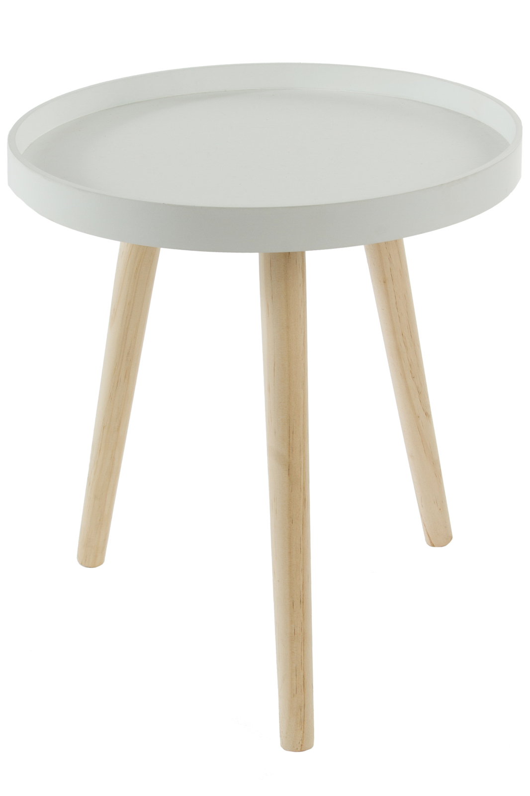 Beistelltisch LIEKE - weiß-braun - 60 cm
