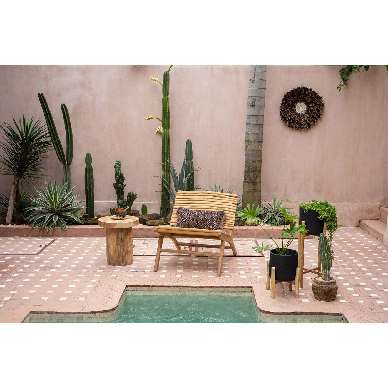 Bazar Bizar Fauteuil The Islander naturel -  69x78x70 cm