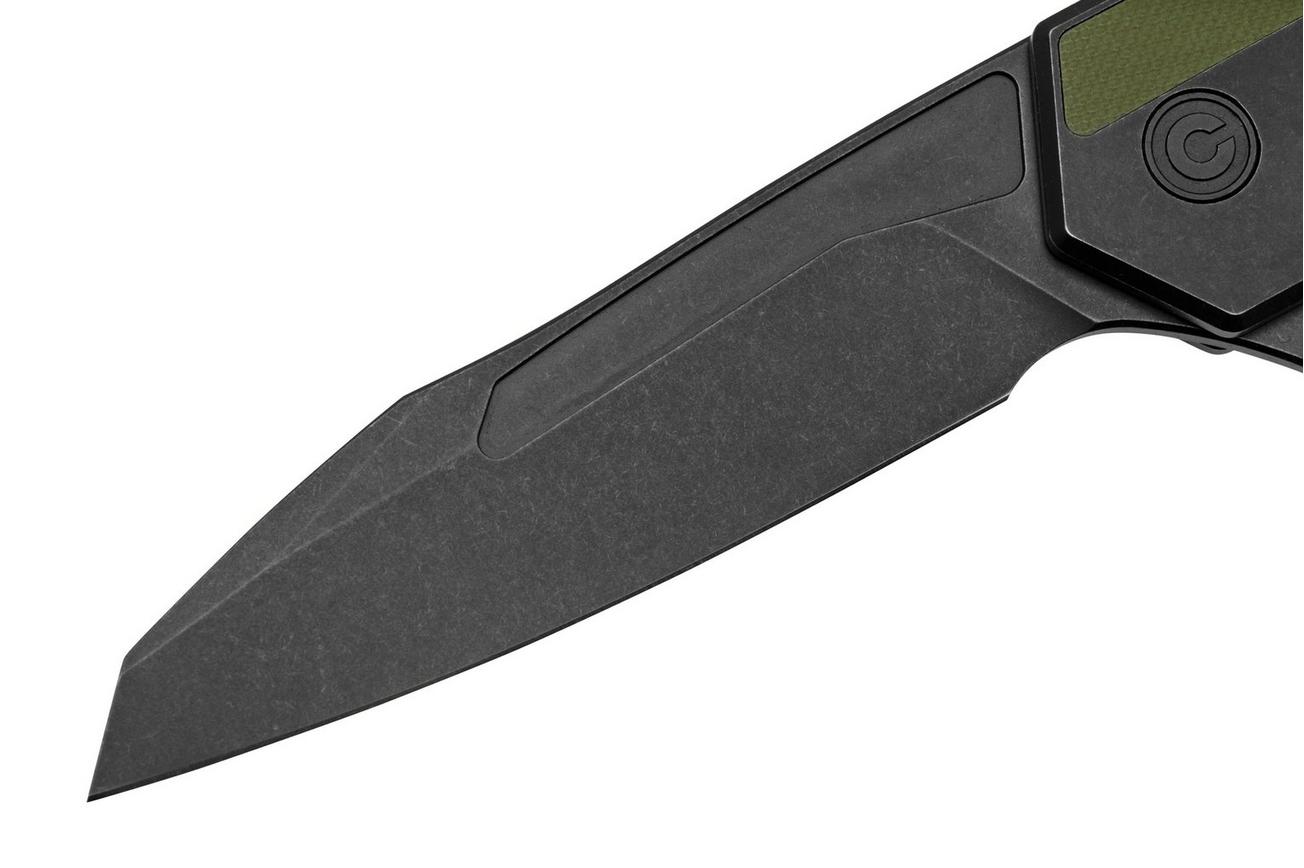 Civivi Hypersonic C22011-1 Black Stainless, OD Green G10 zakmes, Gustavo T. Cecchini design