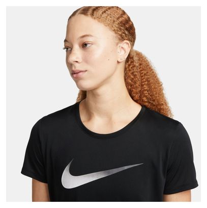 Maillot manches courtes Femme Nike Dri-Fit Swoosh Noir
