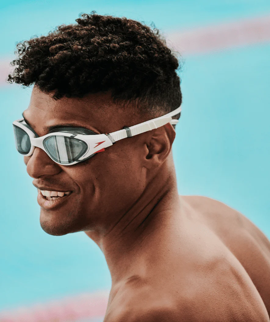 Speedo motions svømmebriller - Biofuse 2.0 - Hvid (Smoke linse)