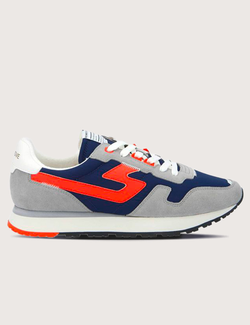 SCHMOOVE BASKETS HOMME ATHENE RUNNER GRIS MARINE ORANGE