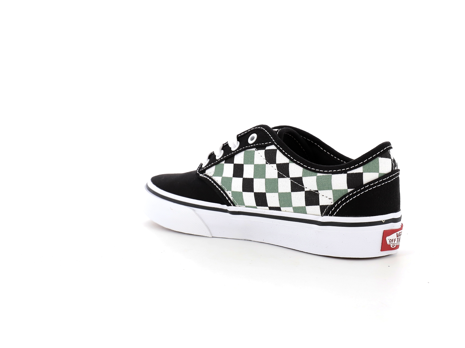Vans-YT ATWOOD MULTI CHECKER Matières combinées Noir Vert