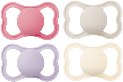 MAM Air Silikon Smokker 6-16m 4-Pack, Rosa/Nøytral