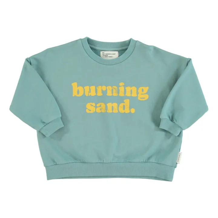 Piupiuchick Sweat Burning Sand Coton Bio | Bleu canard