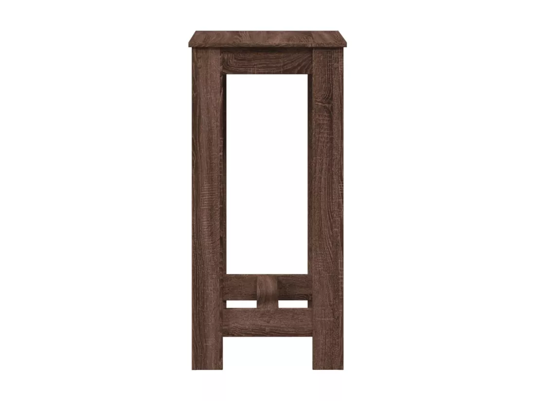 Table de bar chêne marron 51x50x103,5 cm bois d'ingénierie