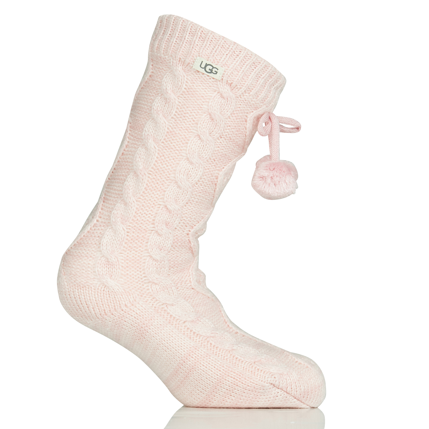 POM POM LINED CREW - Chaussettes doublées de polaire douce | Rose