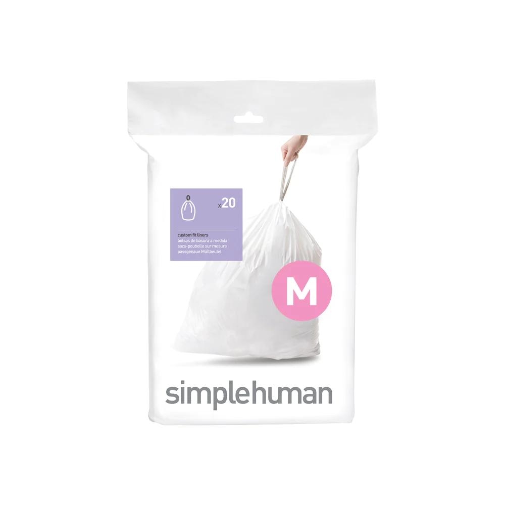 Pack de 20 sacs poubelle 45L code M Simplehuman