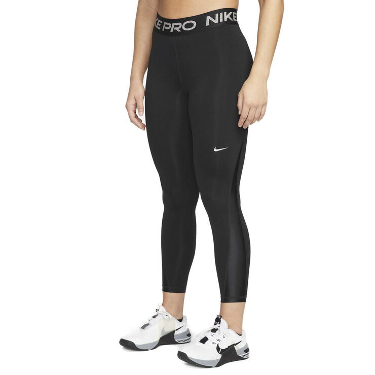 Nike Pro Mid Rise 7 8 Tights Sort