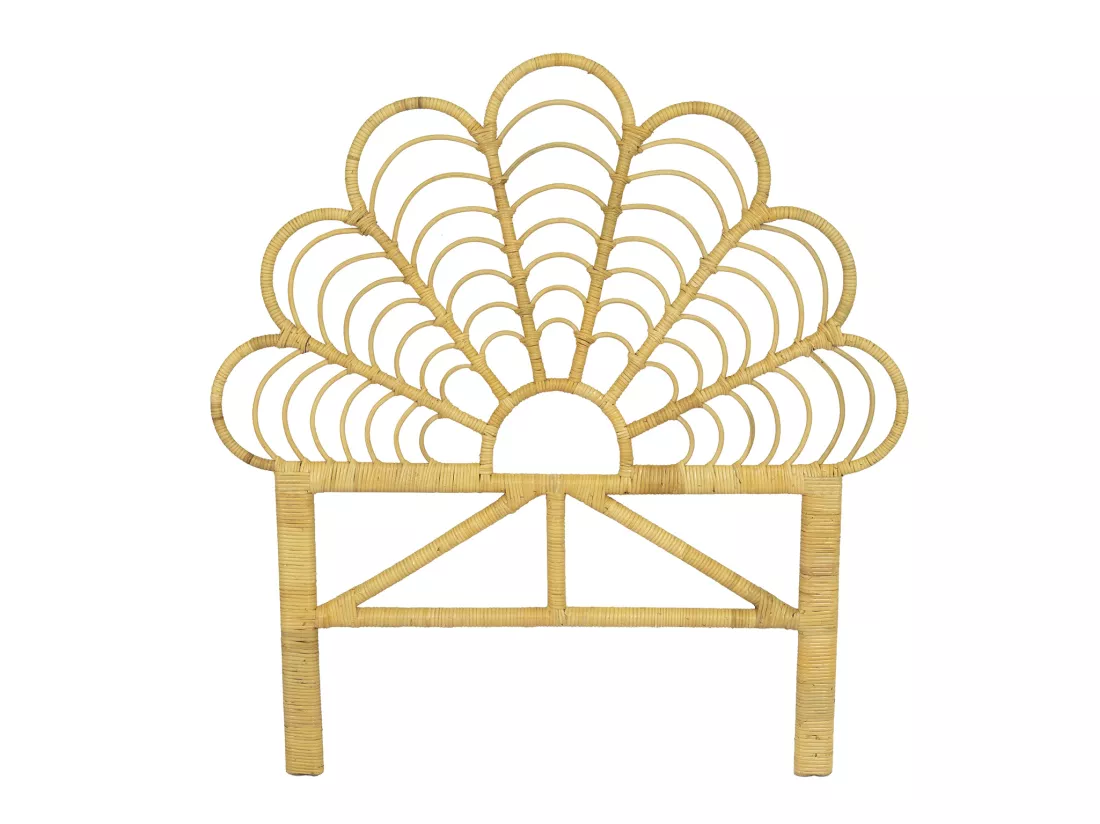Tête de lit 110 cm - Rotin - Naturel - FLOSIA
