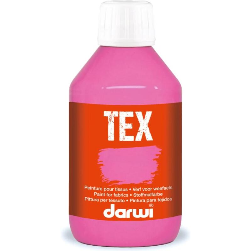 DARWI Flacon de 250 ml de Peinture Textile Opaque - Rubis