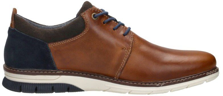 Rieker Veterschoenen Laag cognac