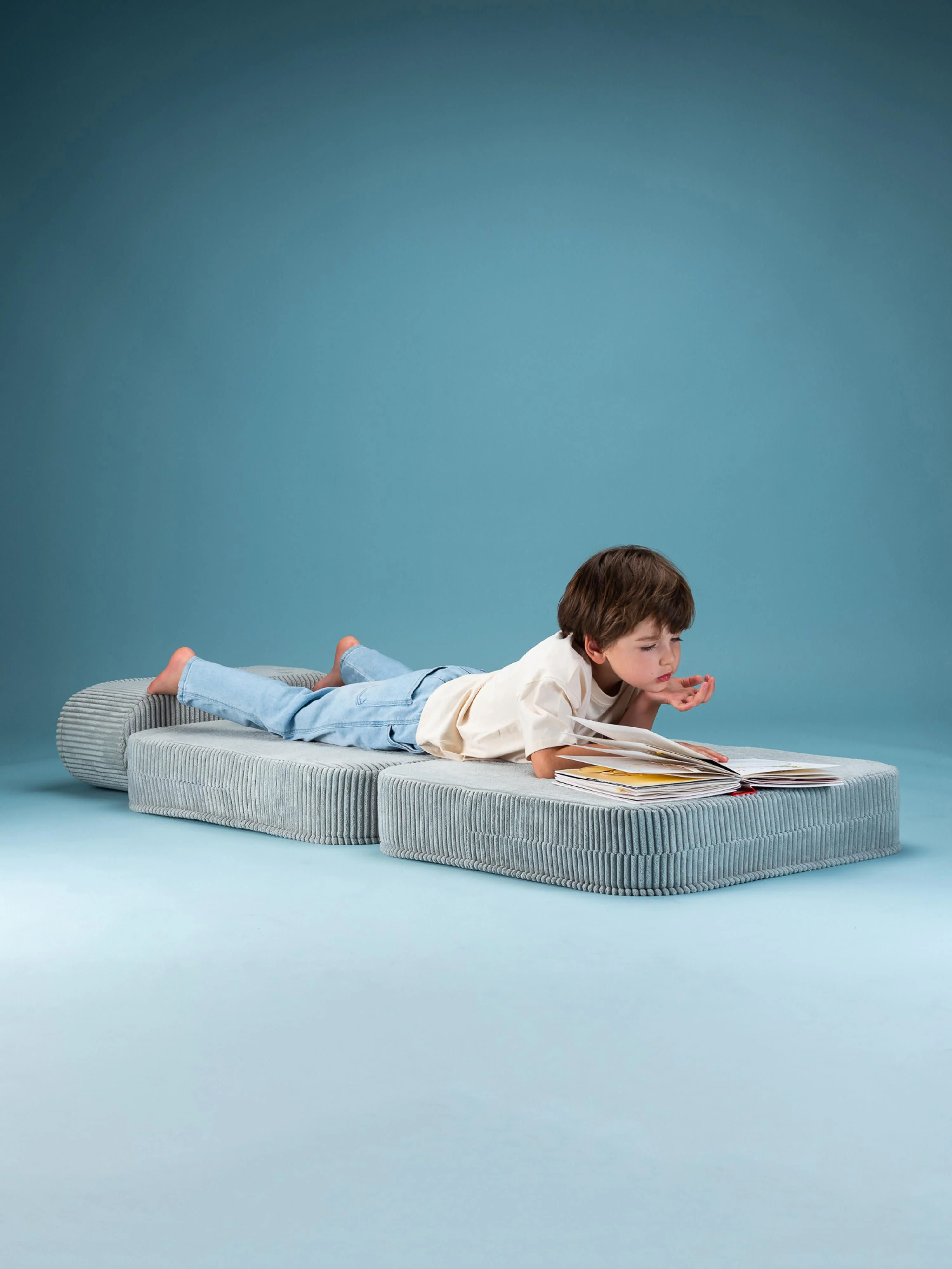 Kinder klapfauteuil Sugar van corduroy