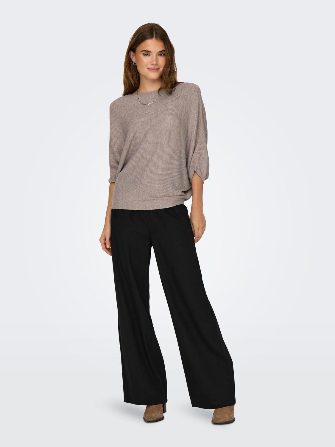 JDYNEW Strickpullover Simply Taupe