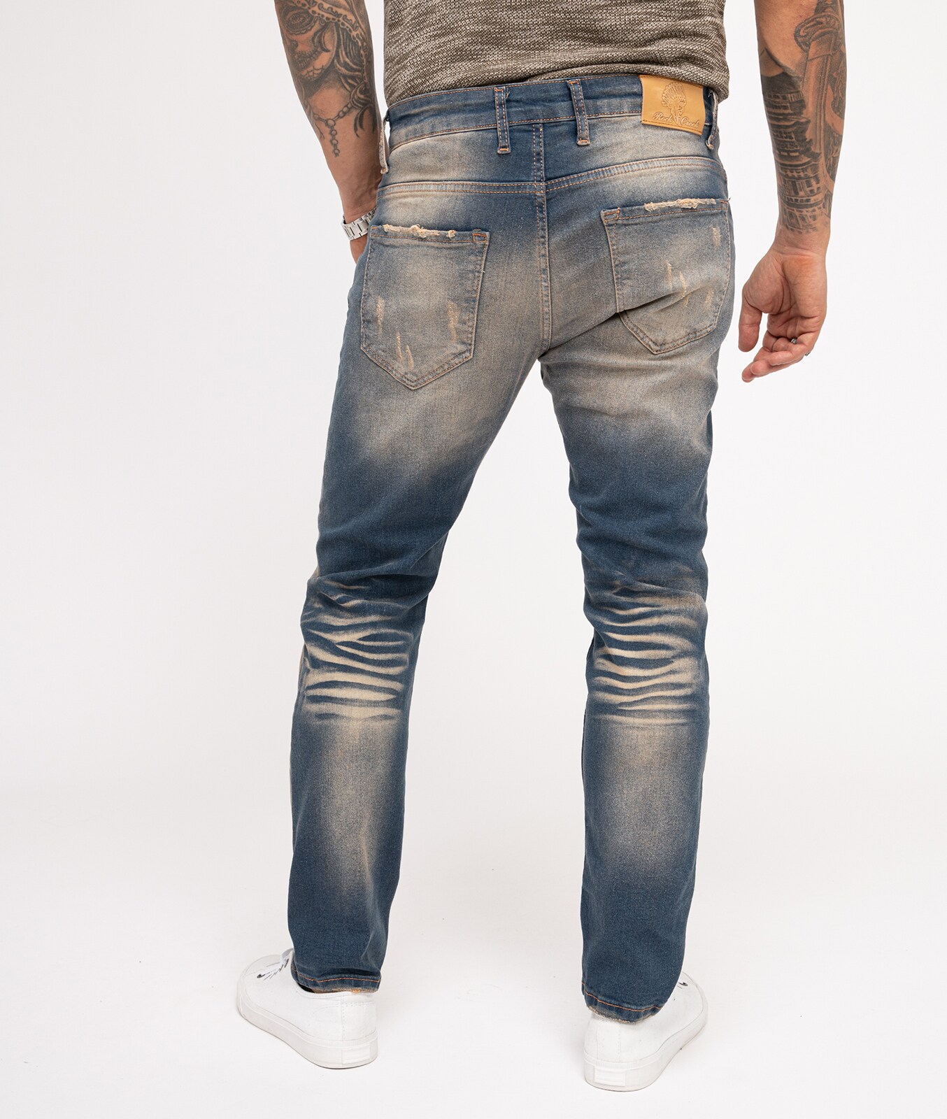 Rock Creek Jeans Regular Fit Laser-Effekt