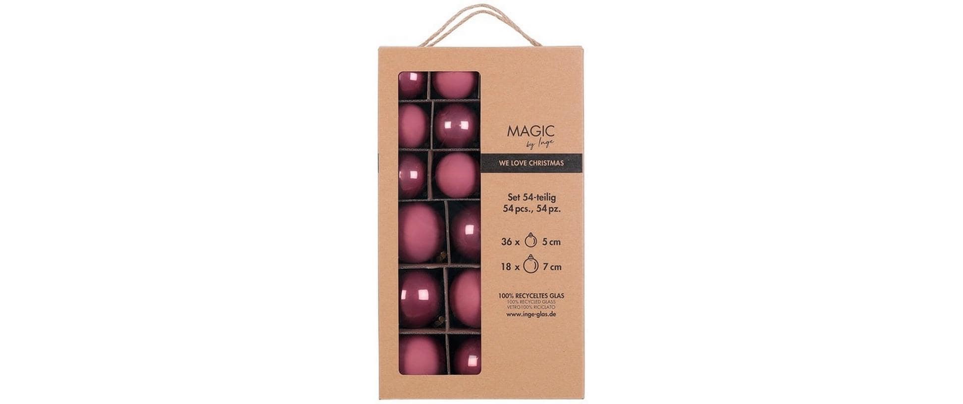 Weihnachtsbaumkugel »INGES CHRISTMAS DECOR 5 und 7 cm , 54 Stück«
