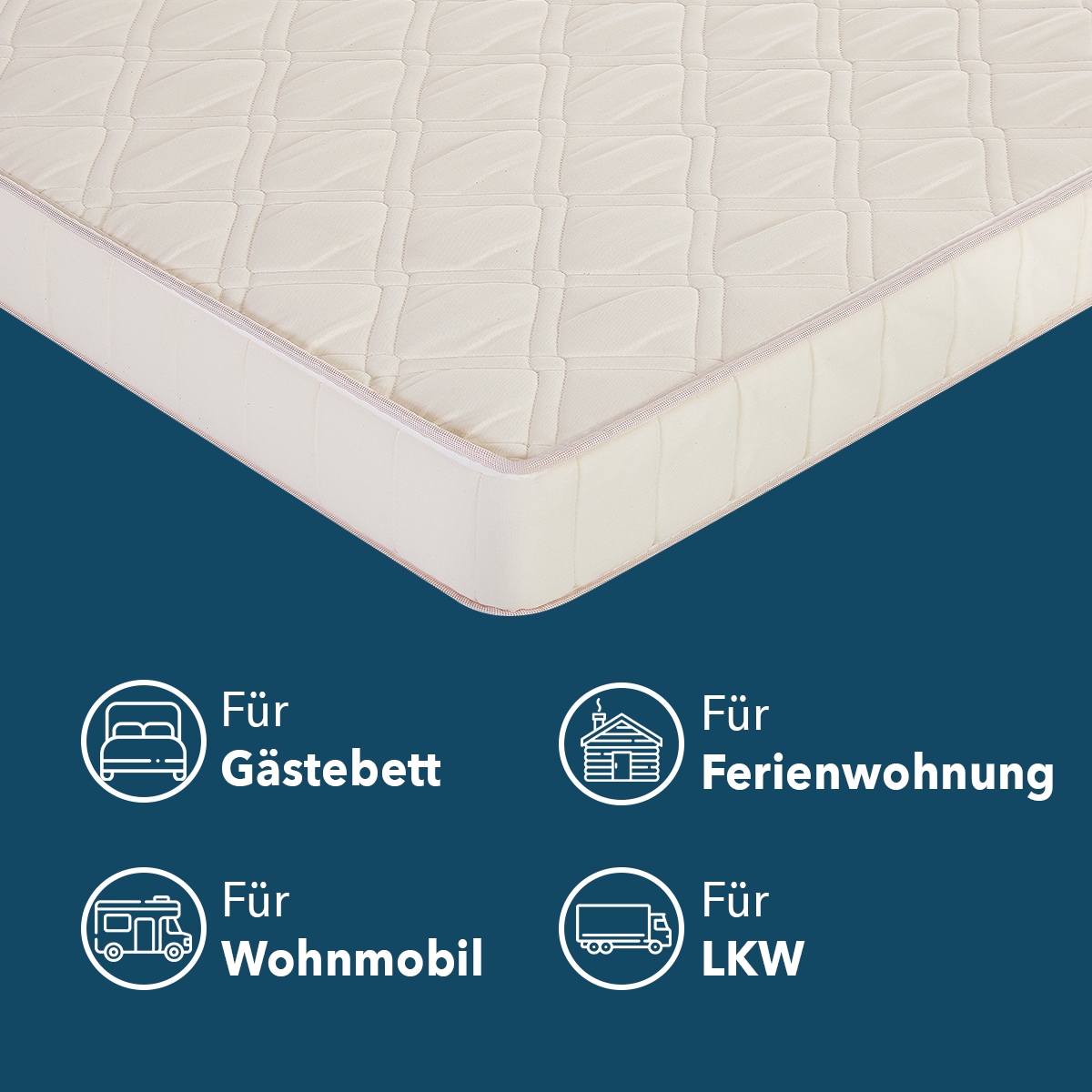 my home Komfortschaummatratze »Basic Einsteiger, Matratze 90x200 cm, 140x200 cm & weitere Grössen« 13 cm hoch Raumgewicht: 28 kg/m³ 1 Stk. tlg. Matratzen H2/H3/H4, ergonomisch, atmungsaktiv