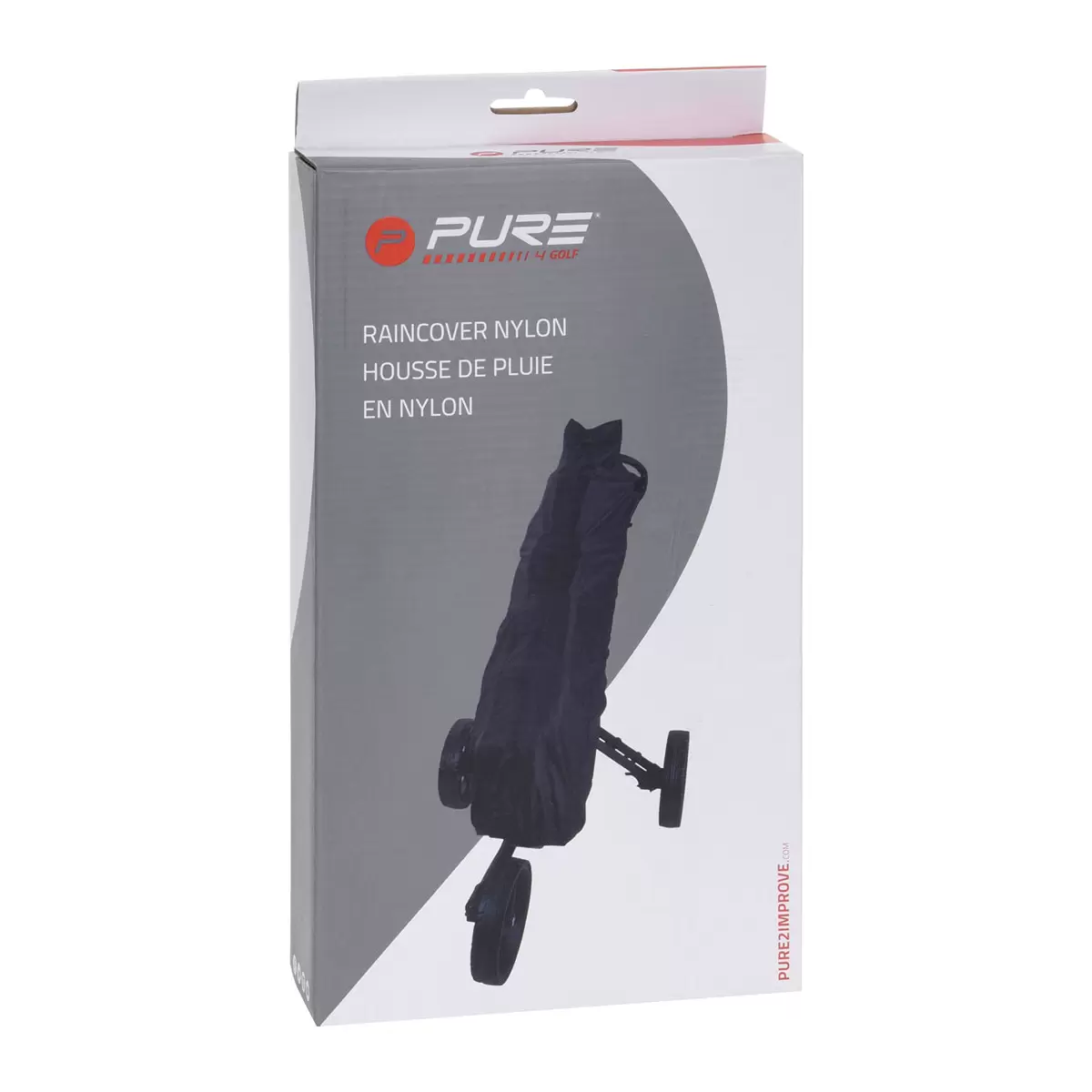 Regenschutz für Golfbag und Pure2Improve Schwarz